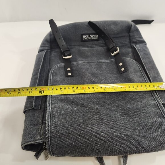 Kenneth Cole Reaction Canvas Backpack Factory Fade Blue / Gray - Picture 14 of 14